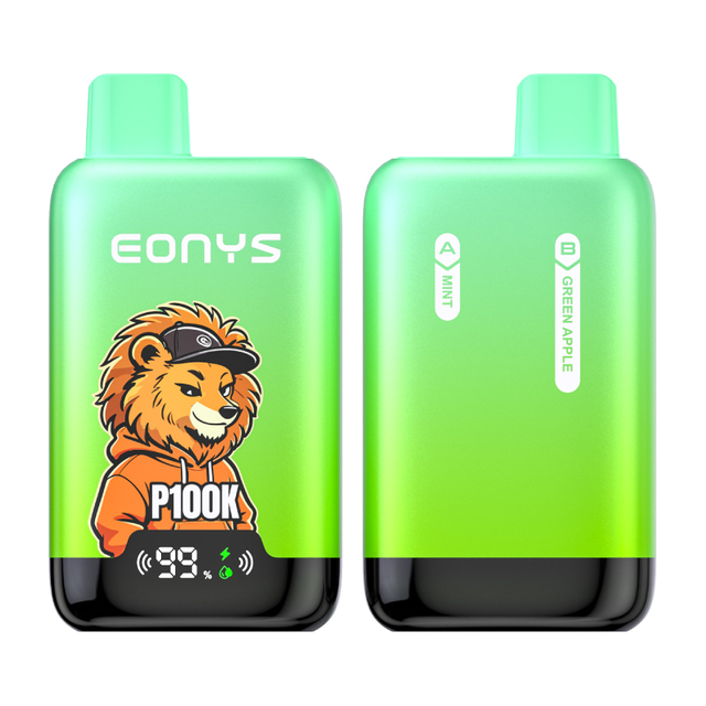 EONYS P100K Disposable Vape Pod Pen with Mesh Coils & Digital Screen
